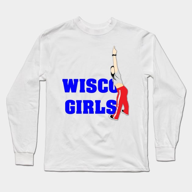 wisco girl 5 Long Sleeve T-Shirt by medo art 1